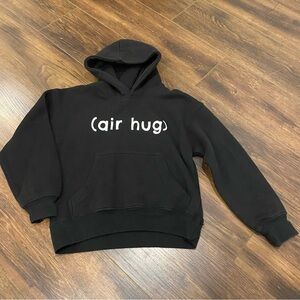 Pacific & co. Kids size small hoodie (air hug) black fleece sweater